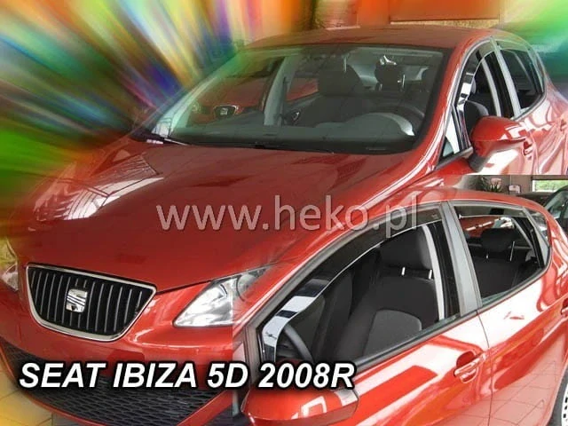 Ofuky oken Seat Ibiza 2008-2017, + zadní