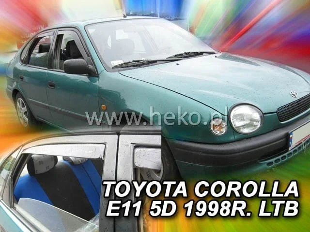 Ofuky oken Toyota Corolla 1997-2001, 5 dveří, liftback, + zadní