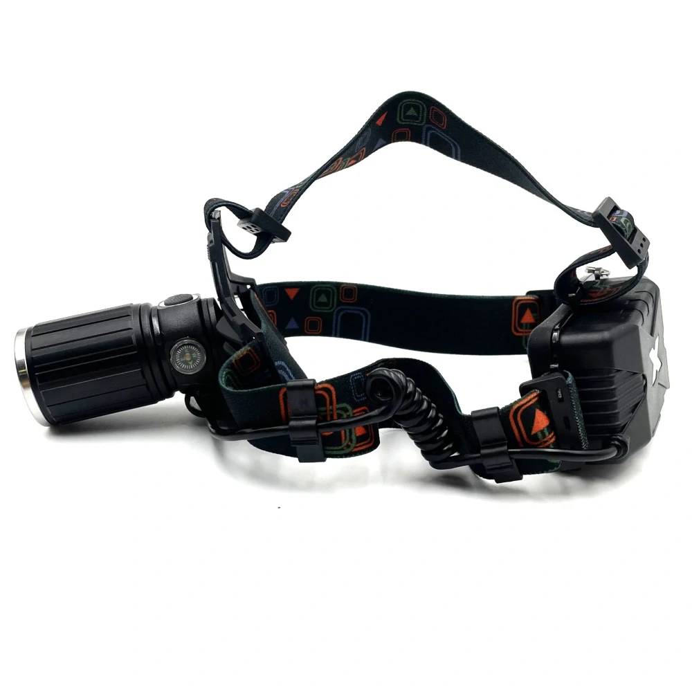 VÝPRODEJ - LED dobíjecí čelovka s kompasem 