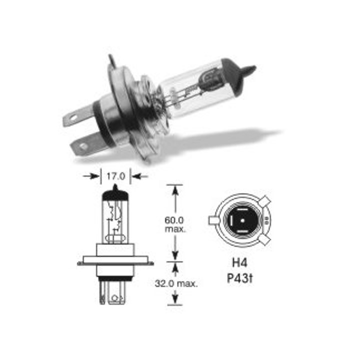 Autožárovky H4 OSRAM NightBreaker Silver 12V - 55/60W