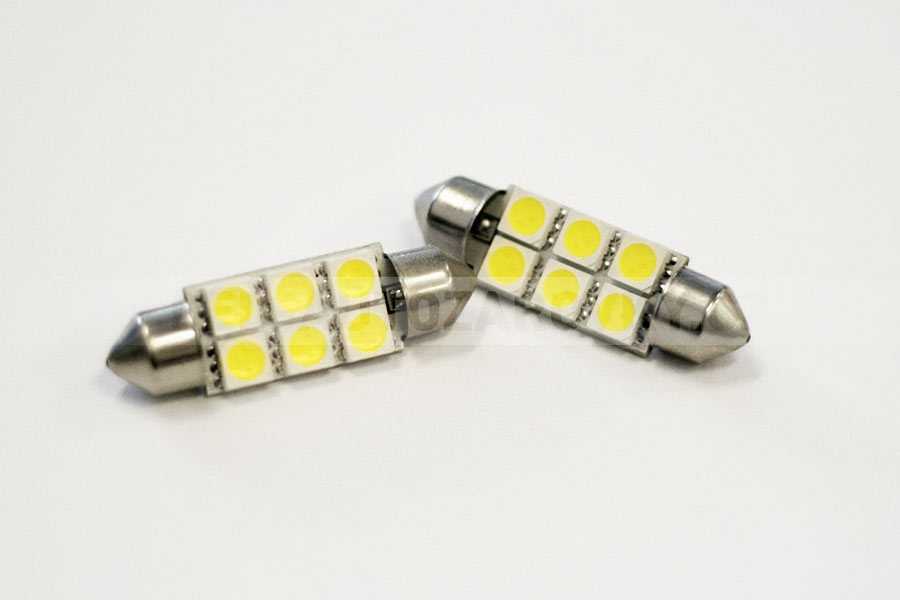 Sufitka bílá - Super 6xSMD LED SINGLE, 39mm
