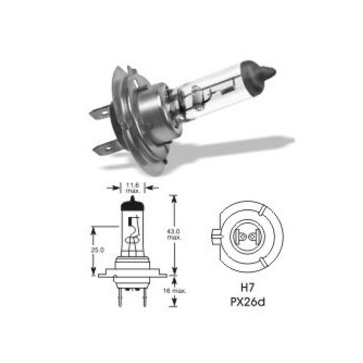 Autožárovky H7 OSRAM TruckstarPRO 70W -24V