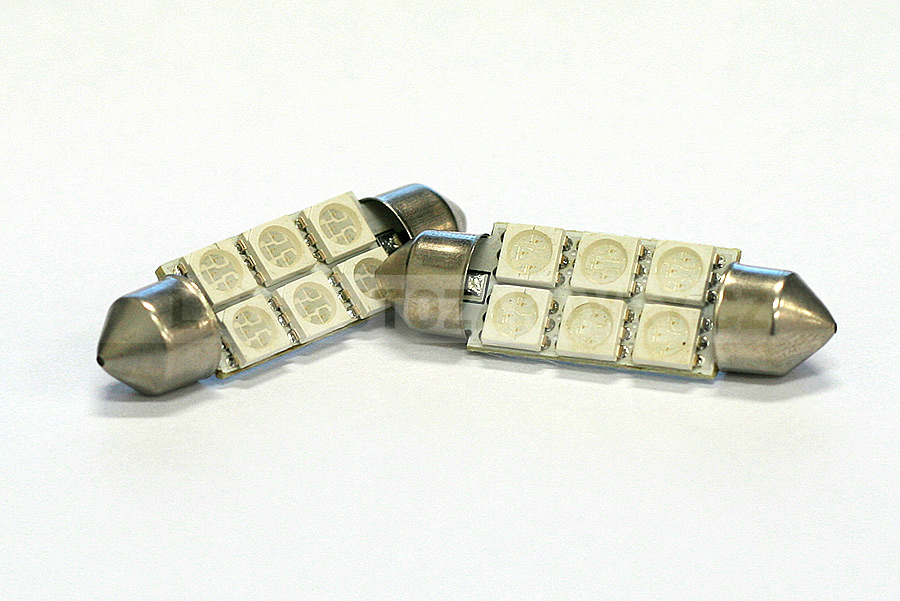 Sufitka zelená - Super 6xSMD LED SINGLE, 39mm