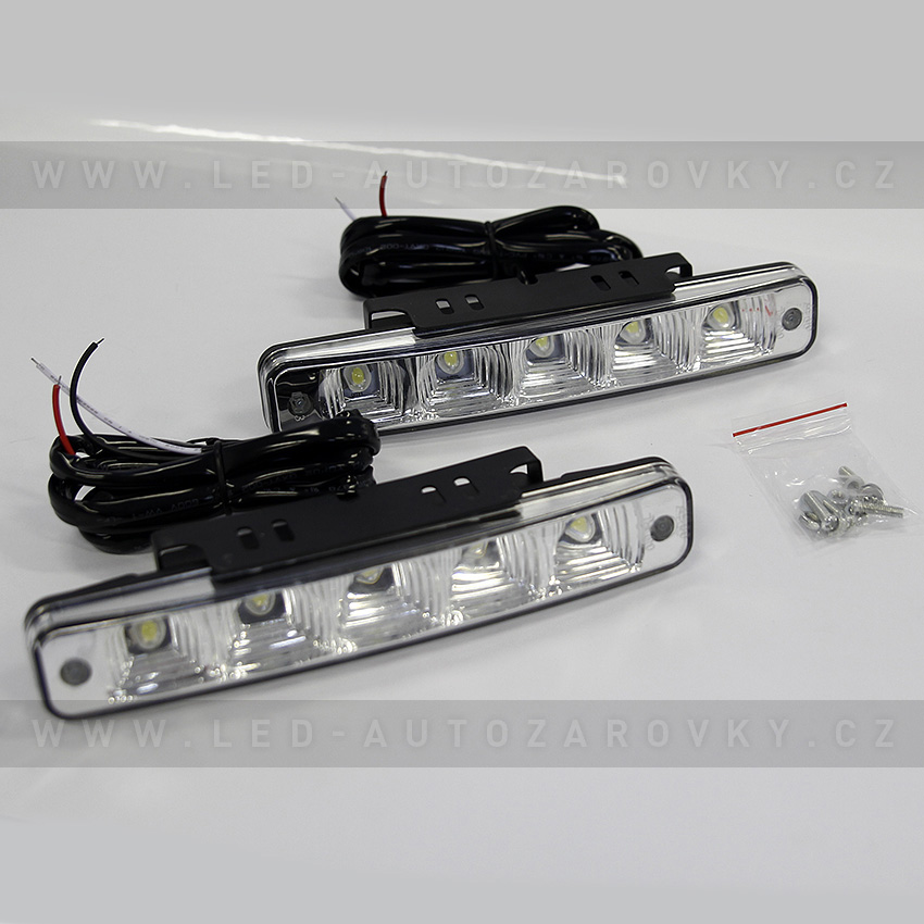 Diodová světla pro denní svícení 5 LED (5W), 83091