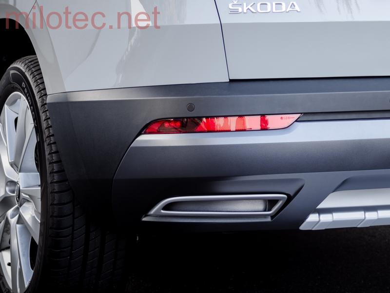 Dummy - koncovky výfuku, Alu Brush - Škoda Karoq