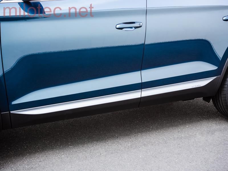 Lišty bočních dveří M-TRACK, stříbrné matné - Škoda Kodiaq