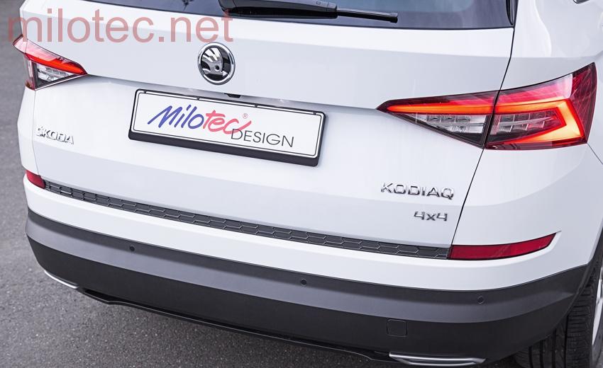 Práh pátých dveří s krátkou hranou, stříbrný matný - Škoda Kodiaq