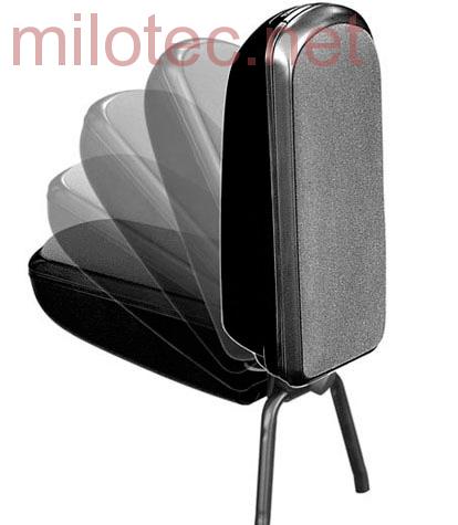 Loketní opěrka, černý semiš - Škoda Fabia II.