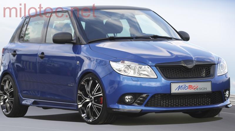 Sportovní maska s černou mřížkou - Škoda Fabia II. Facelift Lim./Combi