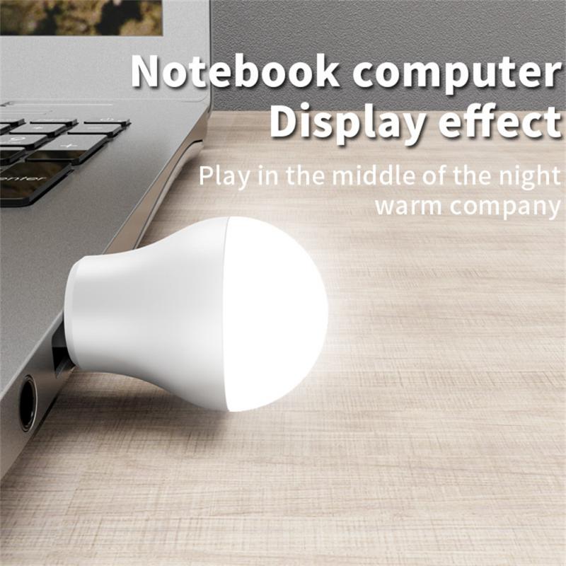 LED USB noční světlo 6500K studená bílá