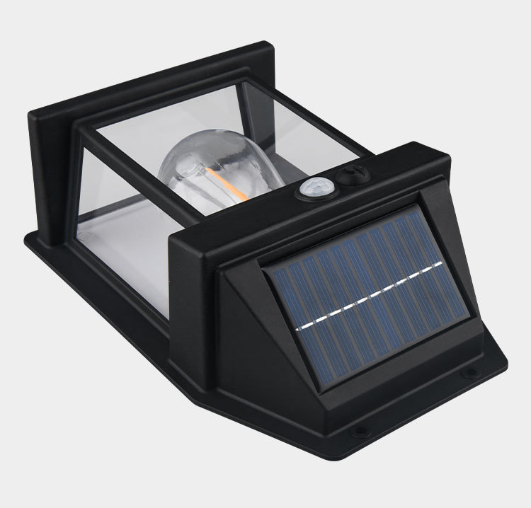 Solární nástěnné světlo s detektorem pohybu RETRO 600LM 120°