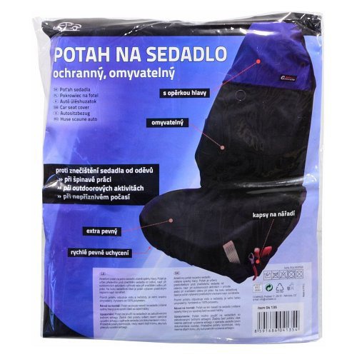 Potah omyvatelný ochranný na přední sedadlo