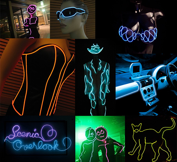 Akce - svítící LED drát, 3m, bílá barva, 12V