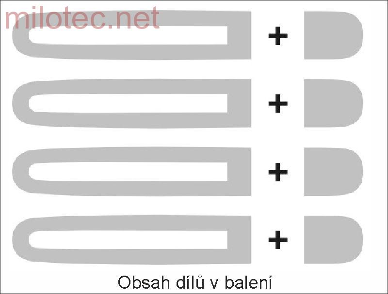 AKCE: Kryty klik - oválný otvor, stříbrné matné (4+4ks bez zámku) - Škoda Superb I.