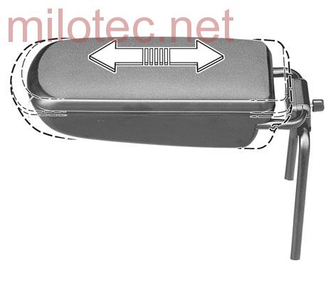 Loketní opěrka, černý semiš - Škoda Fabia II.