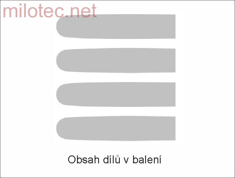 AKCE: Kryty klik plné, černá metalíza, (4ks velký díl) - Škoda Fabia I.