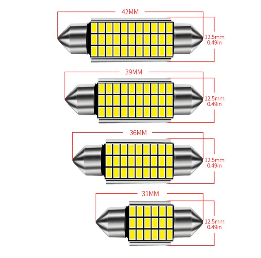 CANBUS sufitka bílá, 33 SMD, 41mm, 1ks