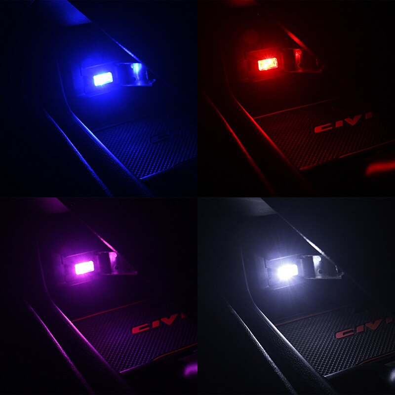 Mini USB LED světlo, barva fialová