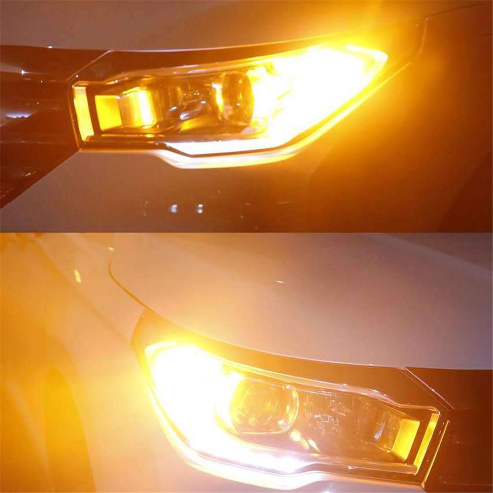 Oranžová LED žárovka BA15S, 5W CANBUS, 144 SMD, 1ks