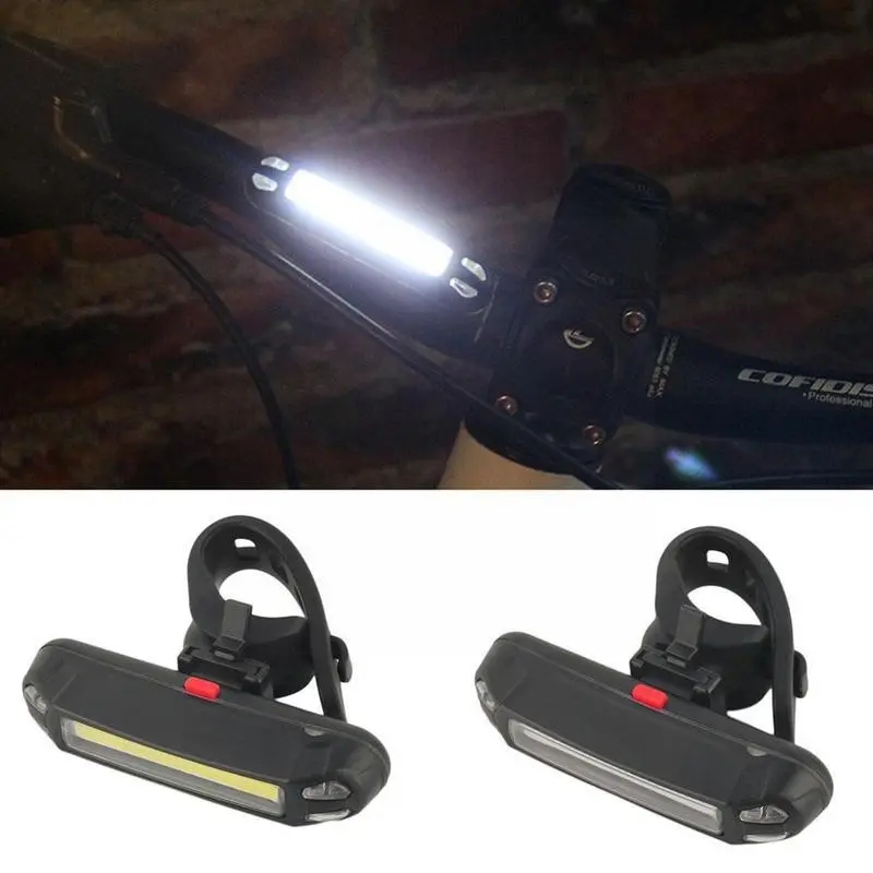 LED USB zadní světlo na kolo 500mAh, červené a bílé světlo