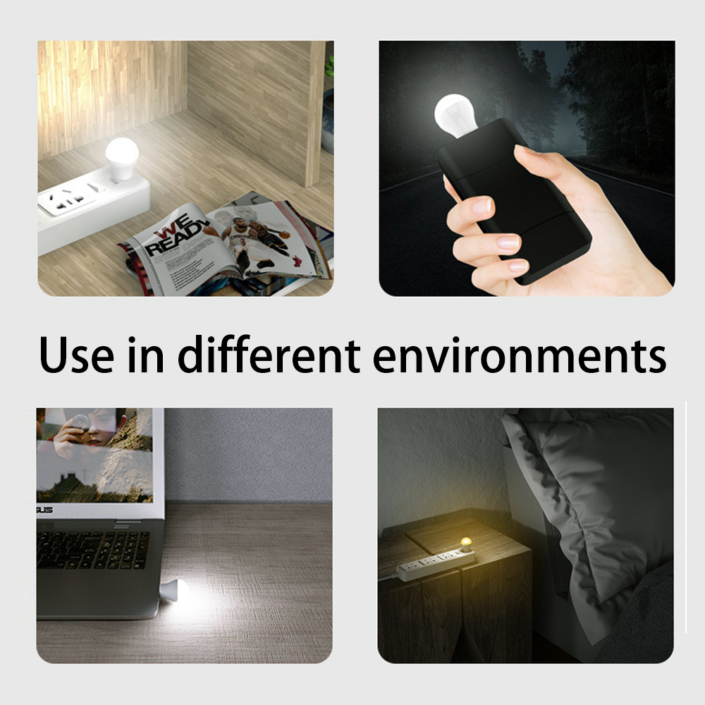LED USB noční světlo 3500K teplá bílá