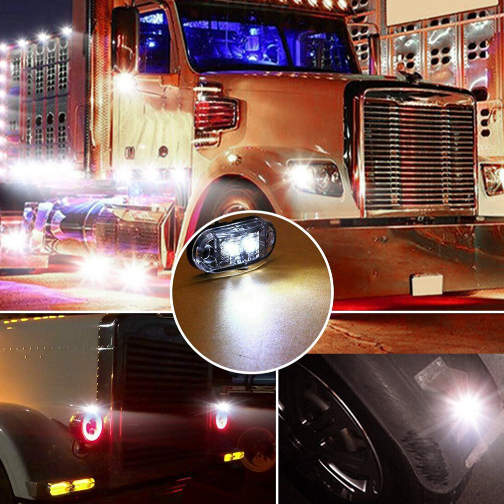 4x LED poziční obrysové světlo 12/24V 6SMD, oranžové