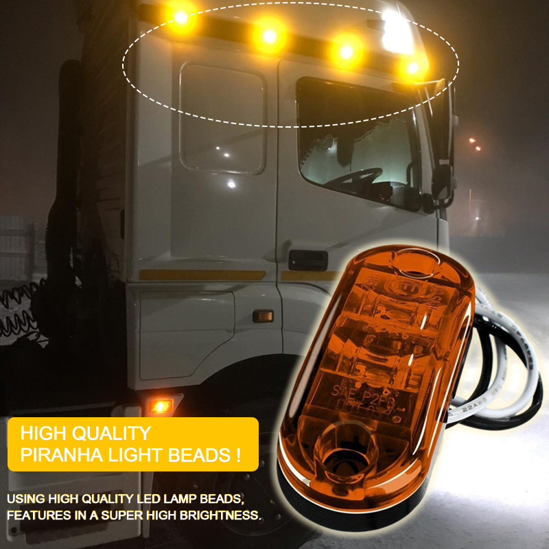 2x LED poziční obrysové světlo 12/24V 2SMD, bílé