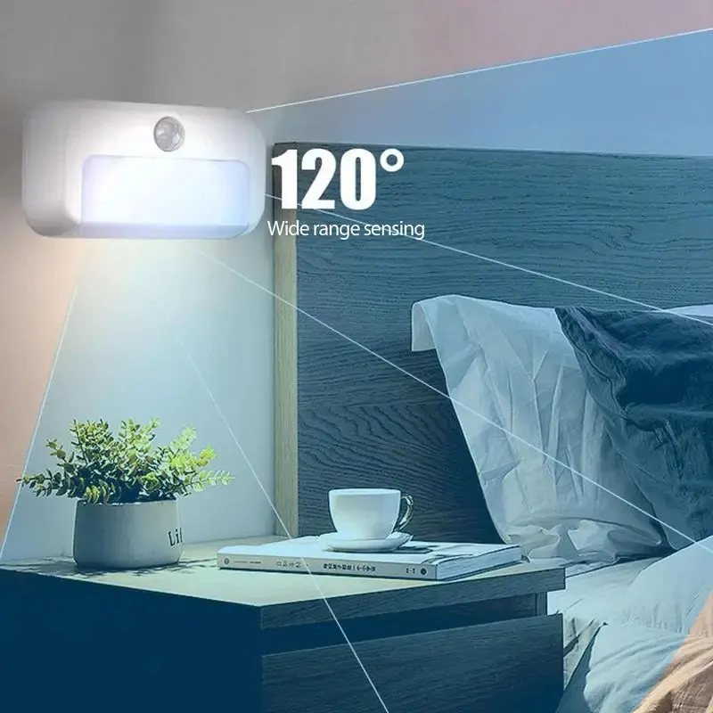 LED USB noční světlo se senzorem pohybu, 7 LED 120LM