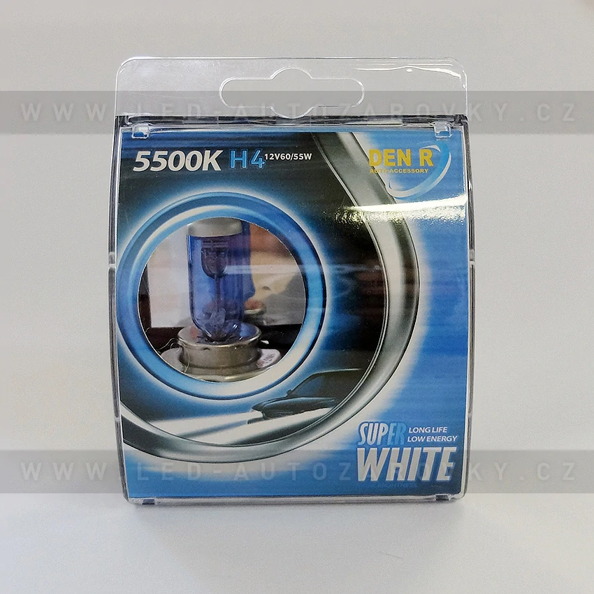 Autožárovky H4 Super white, 100W, sada 2ks