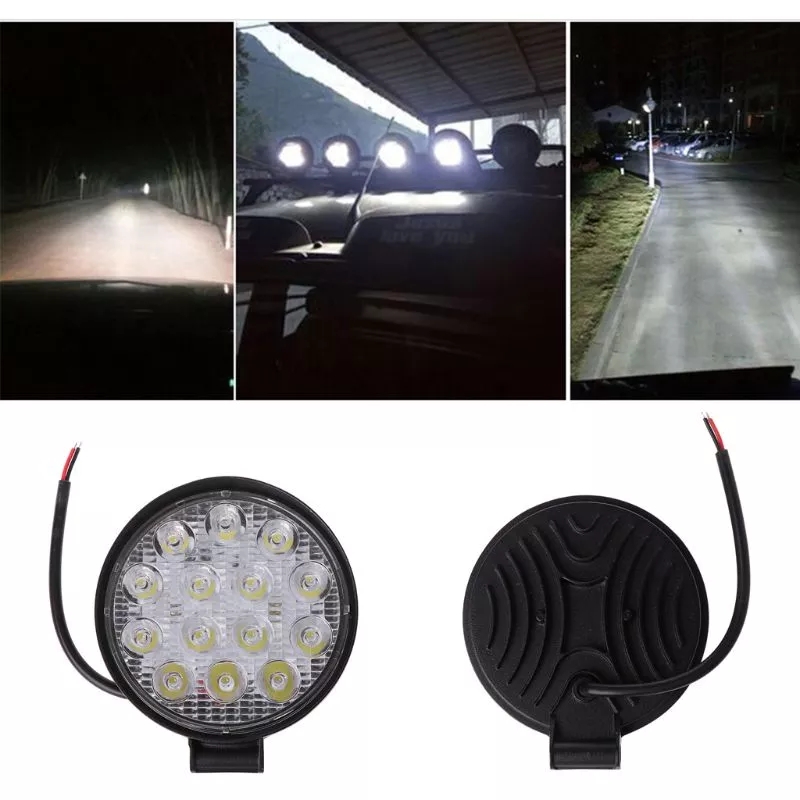 Pracovní světlo, offroad lampa 14 LED 48W 6000K, 1ks