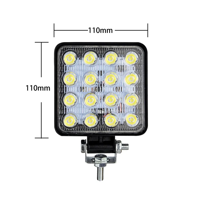 Pracovní Offroad světlo, lampa 16 LED 48W 6500K, 1ks