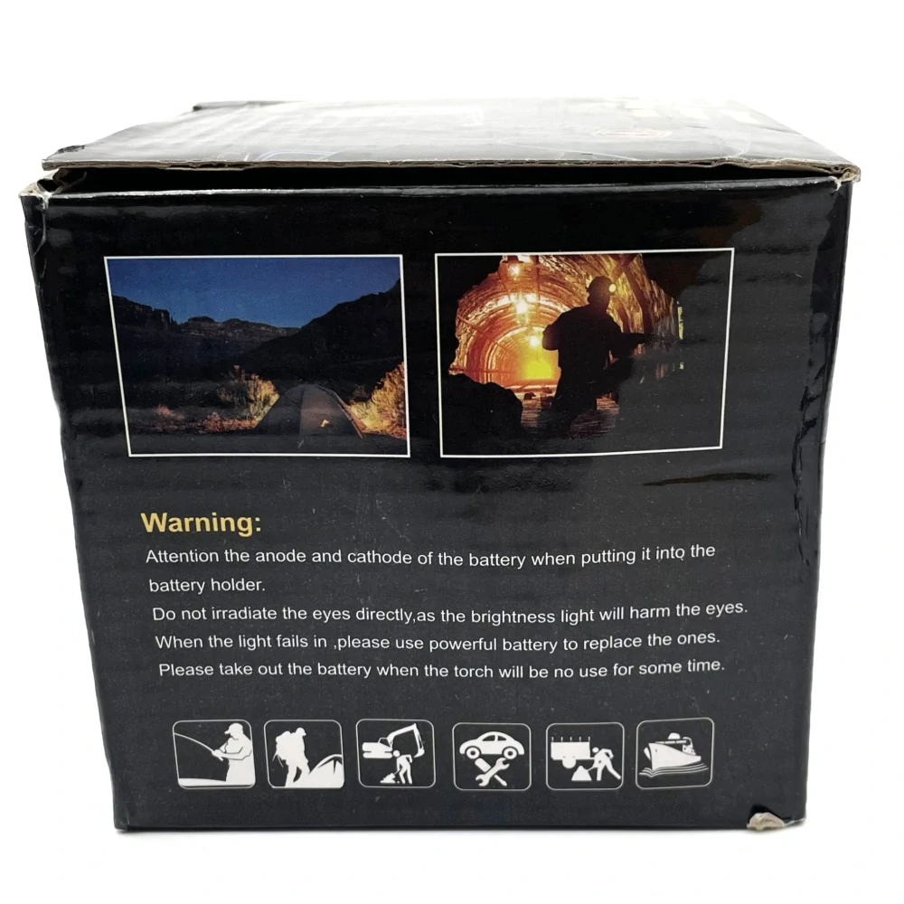 VÝPRODEJ - LED dobíjecí čelovka s kompasem 