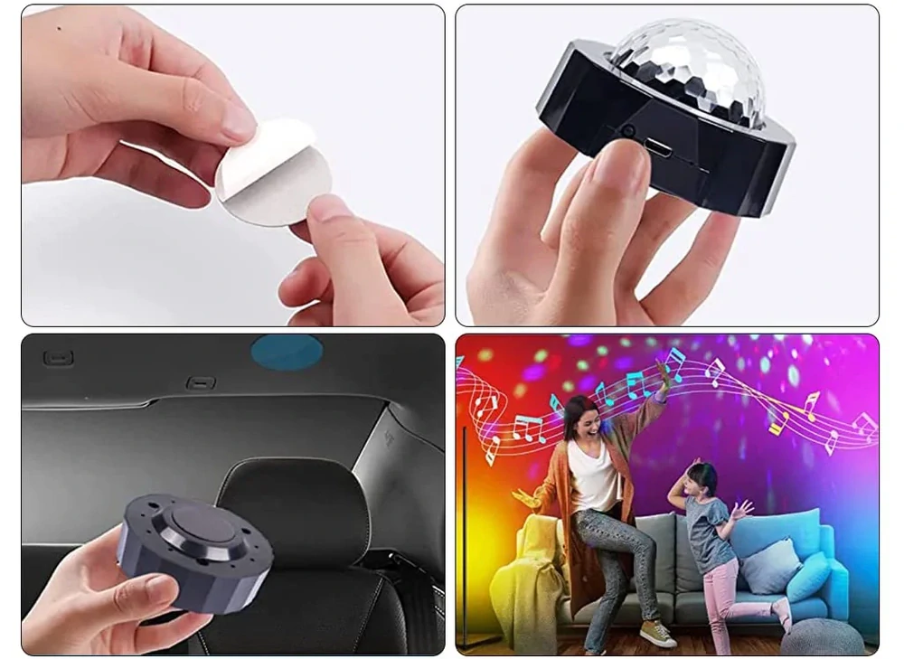 Mini USB bezdrátová disco koule