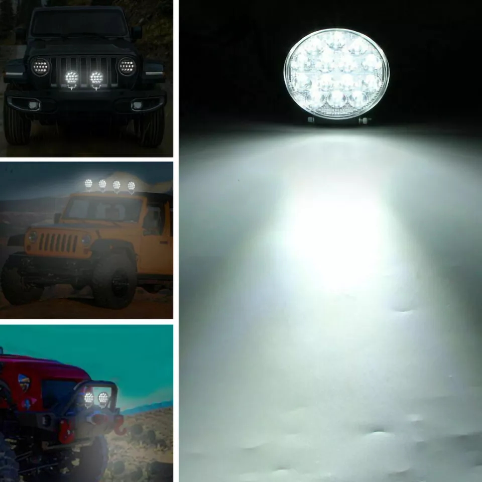 Pracovní světlo, offroad lampa 14 LED 48W 6000K, 1ks