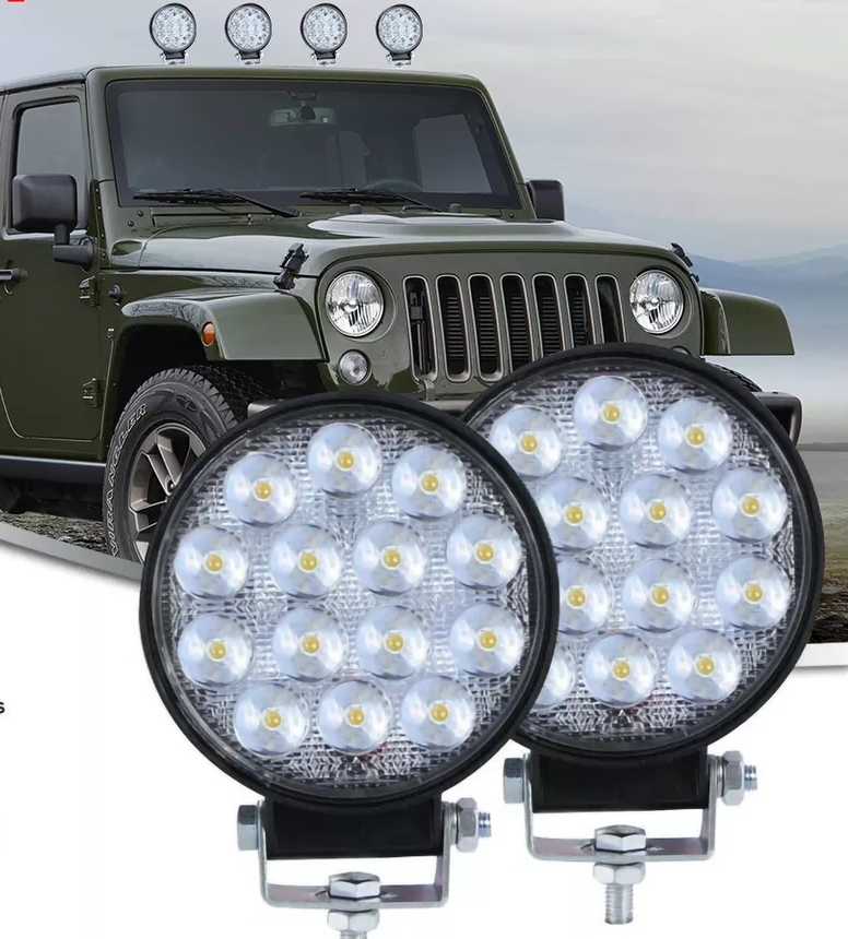 Pracovní světlo, offroad lampa 14 LED 48W 6000K, 1ks