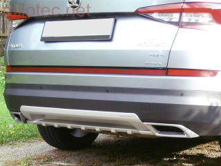 Dummy XL - koncovky výfuku, Alu Brush - Škoda Kodiaq