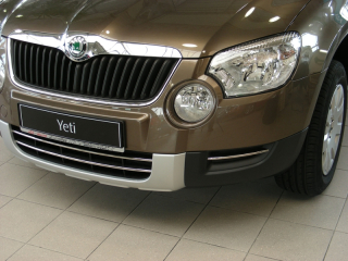 Lišty předního nárazníku, nerez - Škoda Yeti