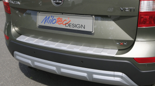 Práh pátých dveří s výstupky, ABS stříbrný matný - Škoda Yeti Outdoor Facelift