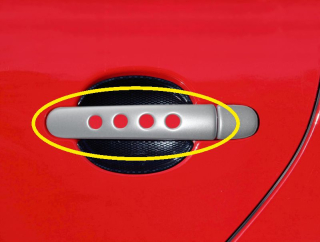 Kryty klik děrované, stříbrné matné (4ks velký díl) - Škoda Octavia II.